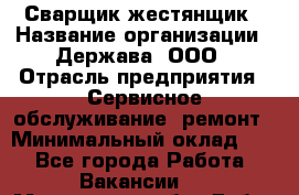 Сварщик-жестянщик › Название организации ­ Держава, ООО › Отрасль предприятия ­ Сервисное обслуживание, ремонт › Минимальный оклад ­ 1 - Все города Работа » Вакансии   . Московская обл.,Дубна г.